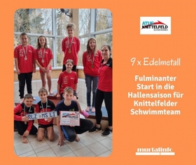 Fulminanter Start in die Hallensaison für Knittelfelder Schwimmteam