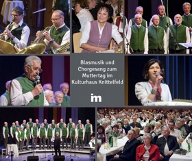 Murtal: Blasmusik und Chorgesang zum Muttertag im Kulturhaus Knittelfeld