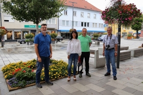 Besuch von der Blumenschmuck-Jury in Knittelfeld