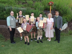 Murau:Harmonikasolist Marcel Gusterer erspielte sich den Titel „Vizestaatsmeister“