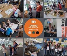 Viele Aktivitäten in der Kinderstadt DOLBU am Red Bull Ring