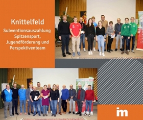 Knittelfeld: Subventionsauszahlung – Spitzensport, Jugendförderung und Perspektiventeam
