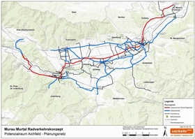 Neues Radverkehrskonzept Murtal und Murau