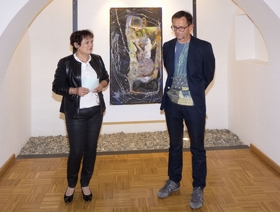 Vernissage „Kleinformate“ von Franz Schicho in der Galerie im Forum Rathaus