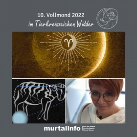 10. Vollmond 2022 im Tierkreiszeichen Widder und direktläufiger Merkur
