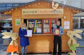 Tolle Osterüberraschungen im Büchertauschregal!